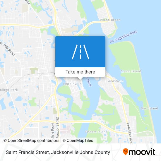 Saint Francis Street map