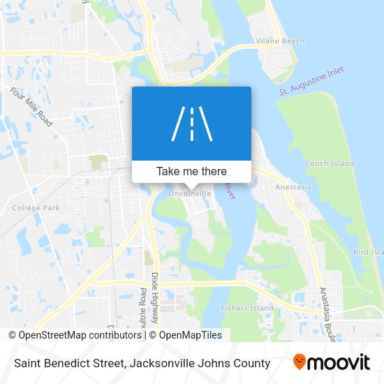 Saint Benedict Street map