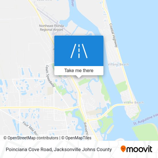 Poinciana Cove Road map