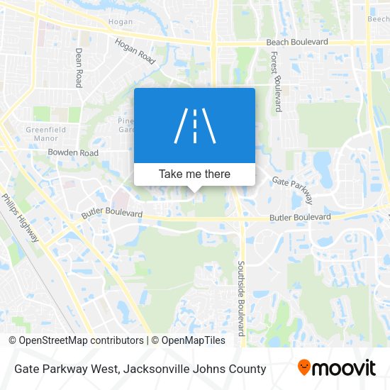 Gate Parkway West map