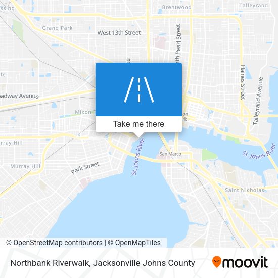 Northbank Riverwalk map