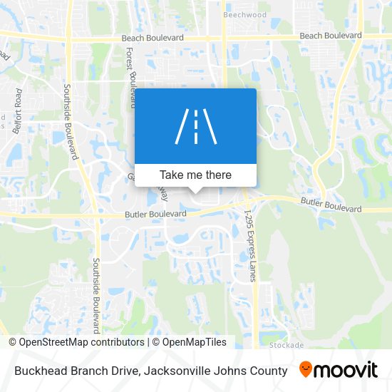 Buckhead Branch Drive map