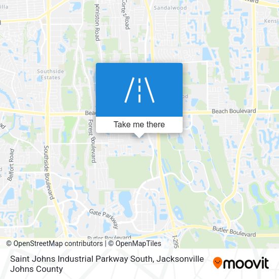 Saint Johns Industrial Parkway South map