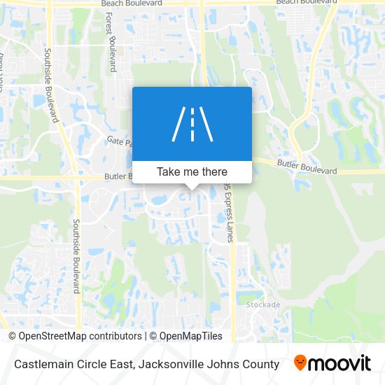 Castlemain Circle East map