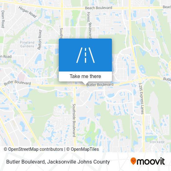 Butler Boulevard map
