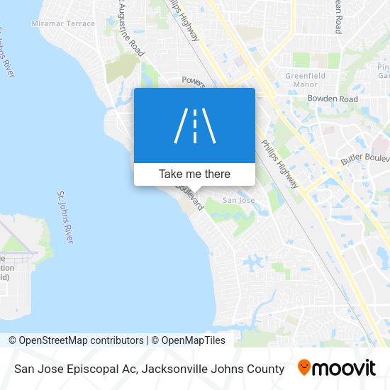 San Jose Episcopal Ac map