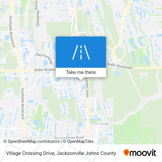 Village Crossing Drive map