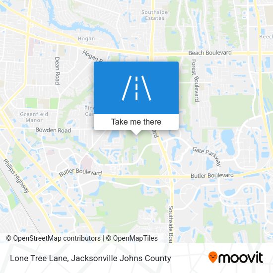 Mapa de Lone Tree Lane