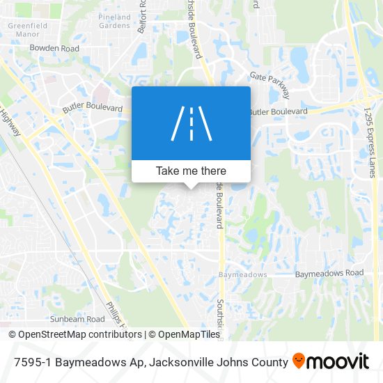 Mapa de 7595-1 Baymeadows Ap