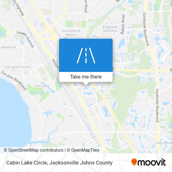 Cabin Lake Circle map