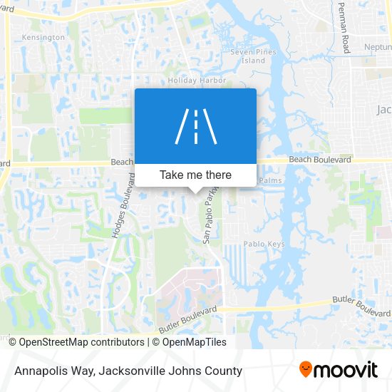 Mapa de Annapolis Way