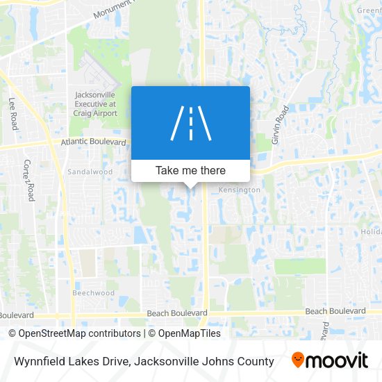 Mapa de Wynnfield Lakes Drive