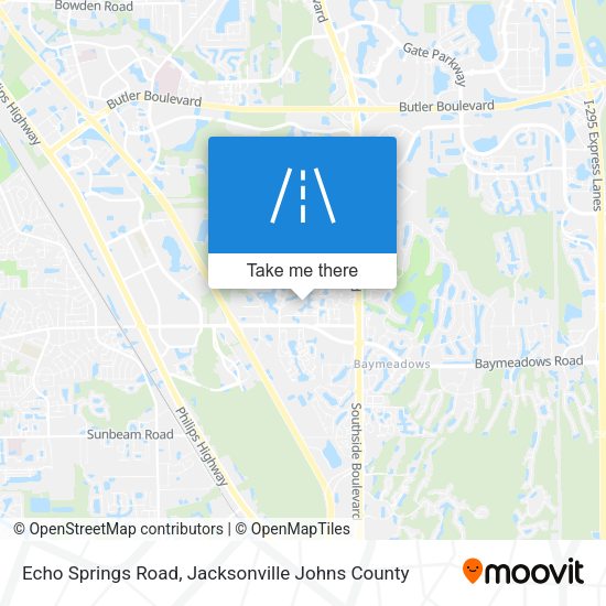Echo Springs Road map