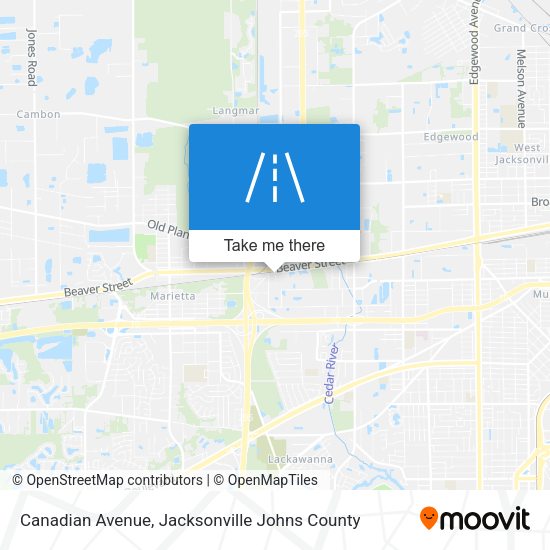 Mapa de Canadian Avenue