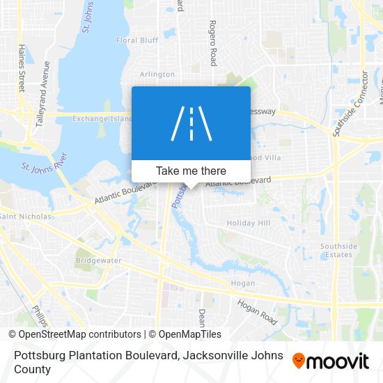 Mapa de Pottsburg Plantation Boulevard