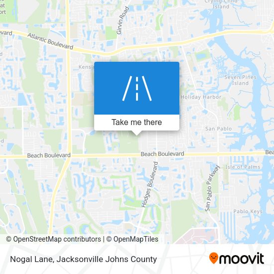 Nogal Lane map
