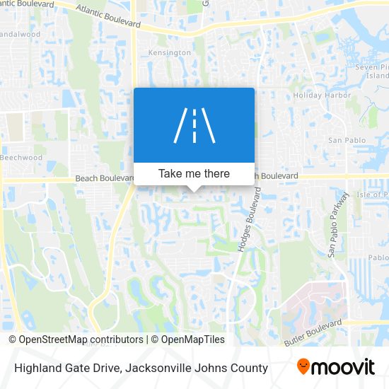 Highland Gate Drive map