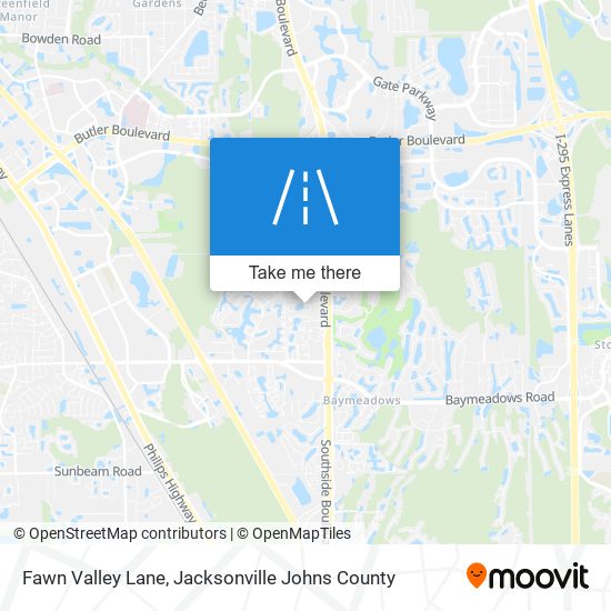 Fawn Valley Lane map