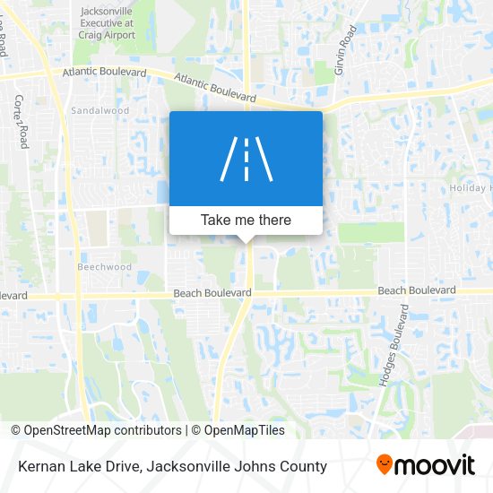 Kernan Lake Drive map