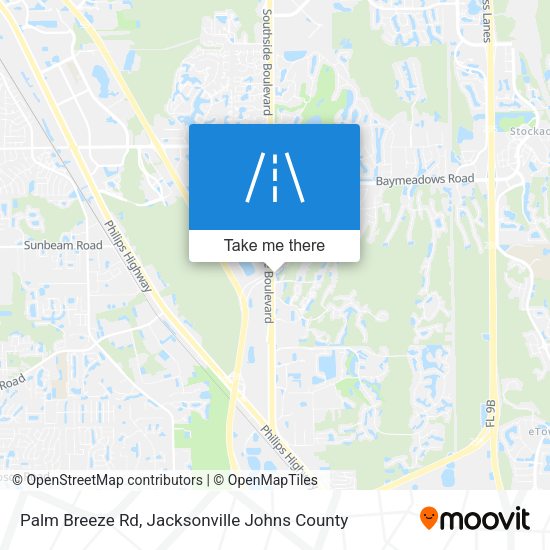 Palm Breeze Rd map