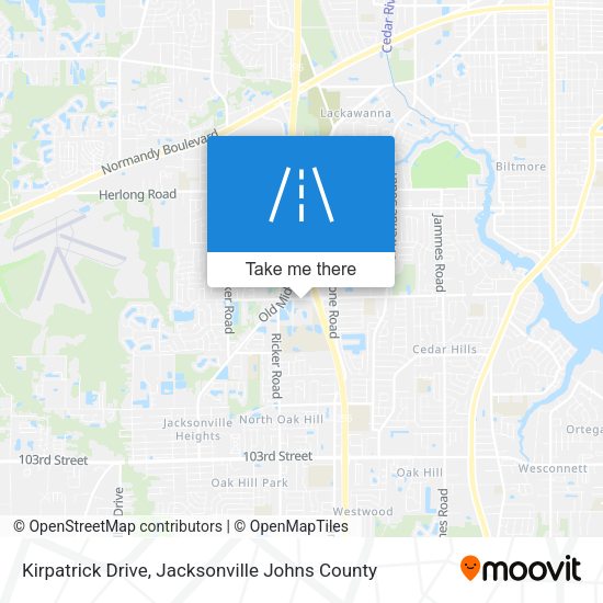 Mapa de Kirpatrick Drive