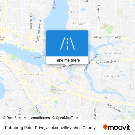 Pottsburg Point Drive map
