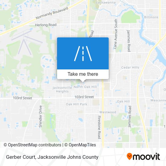 Gerber Court map