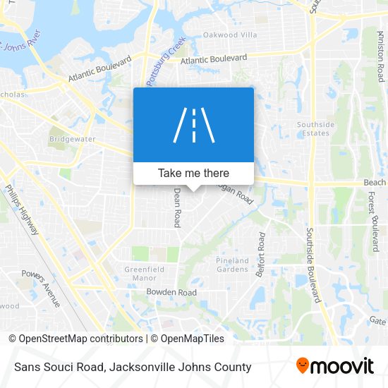 Sans Souci Road map