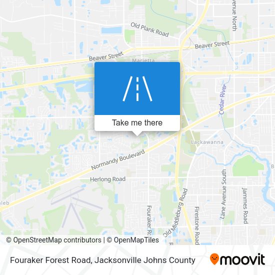 Fouraker Forest Road map