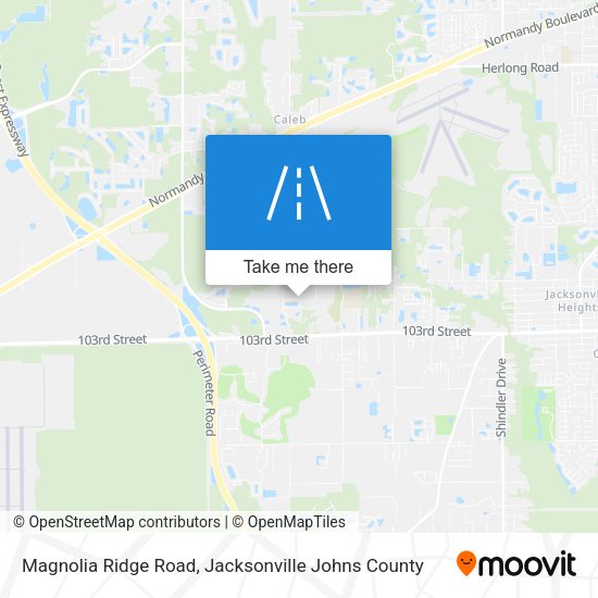 Magnolia Ridge Road map