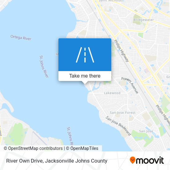 River Own Drive map