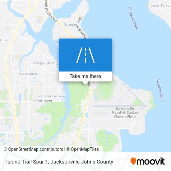 Island Trail Spur 1 map