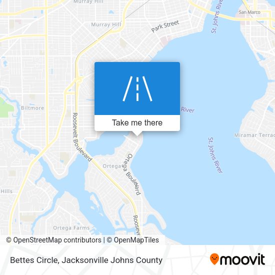Bettes Circle map