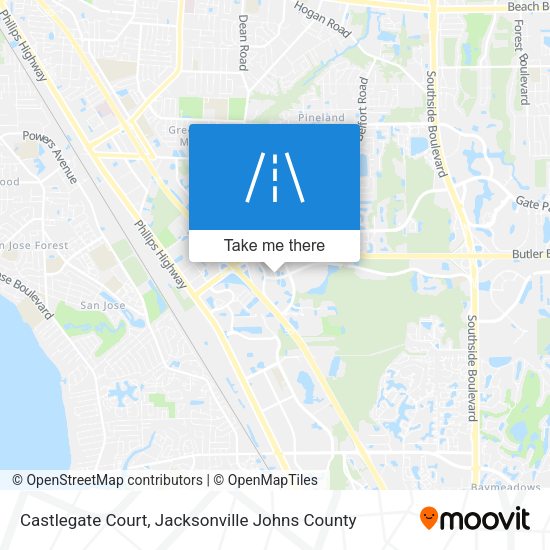 Mapa de Castlegate Court