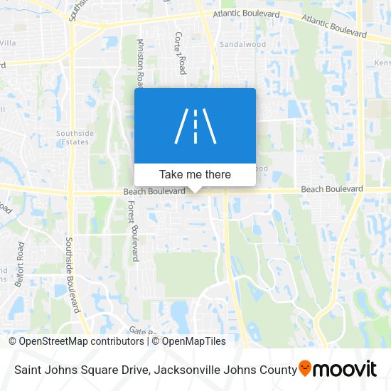 Saint Johns Square Drive map