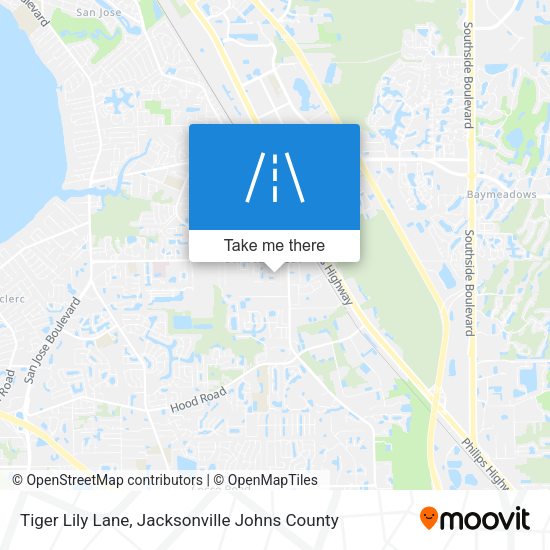 Mapa de Tiger Lily Lane