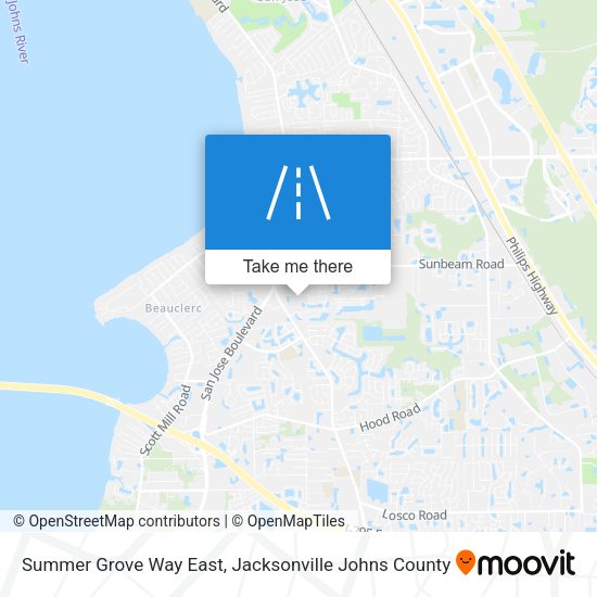 Summer Grove Way East map