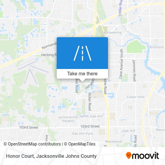 Honor Court map