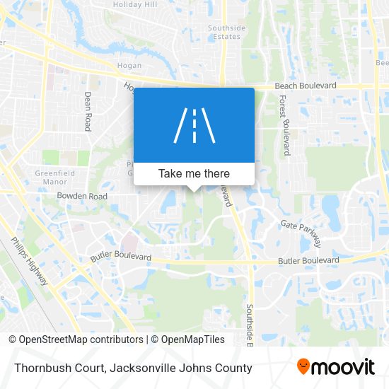 Thornbush Court map