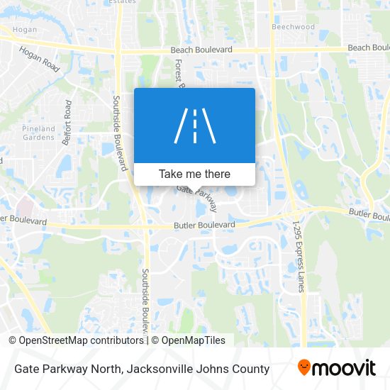 Mapa de Gate Parkway North