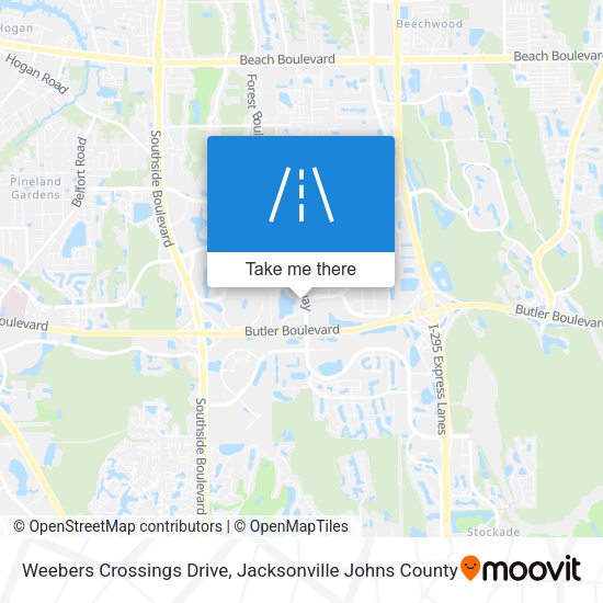 Mapa de Weebers Crossings Drive