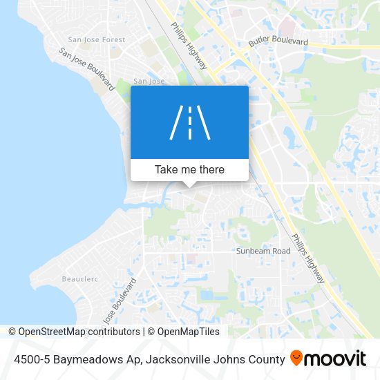 Mapa de 4500-5 Baymeadows Ap
