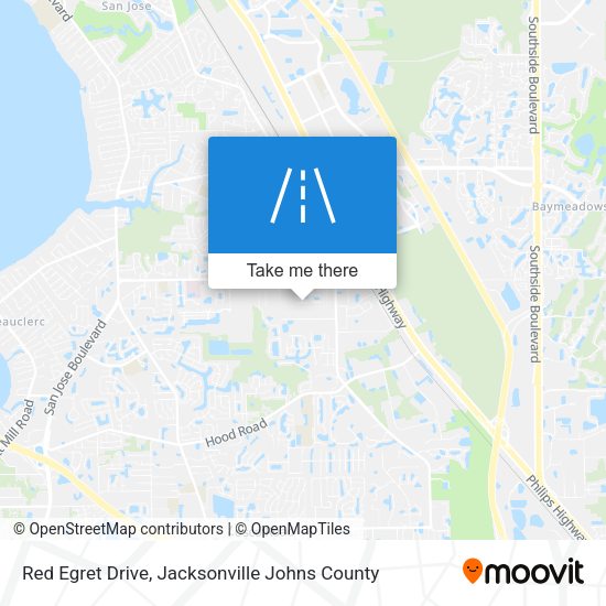 Mapa de Red Egret Drive