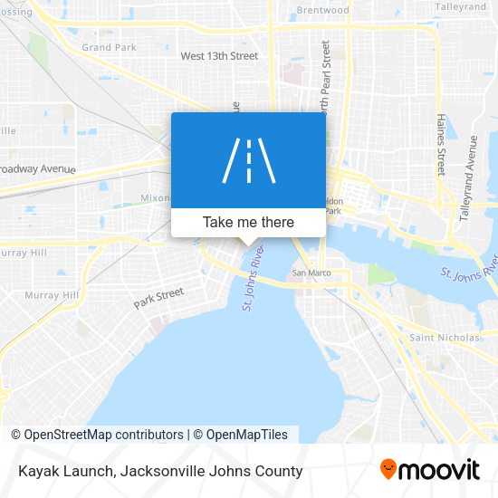 Kayak Launch map