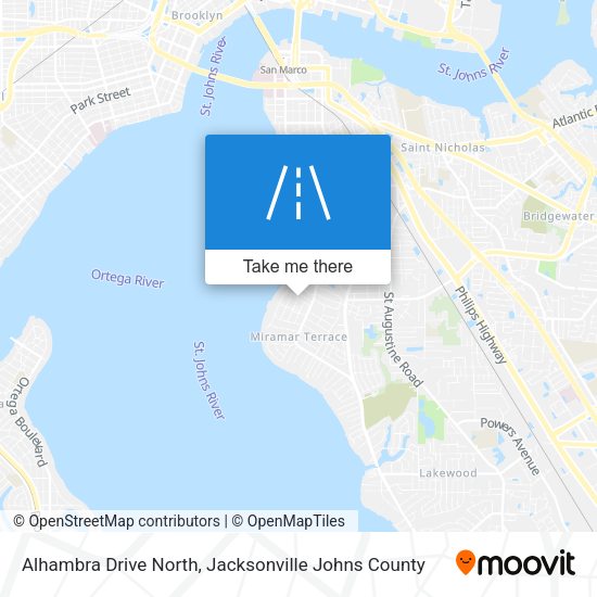 Alhambra Drive North map