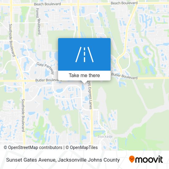 Sunset Gates Avenue map