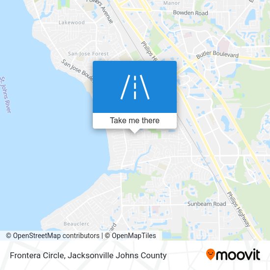 Frontera Circle map