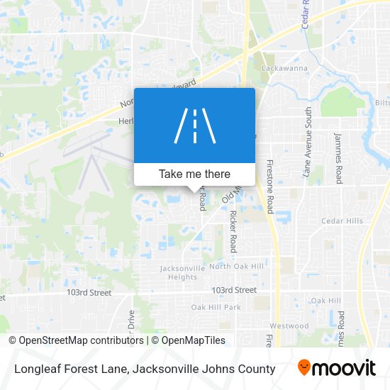 Longleaf Forest Lane map