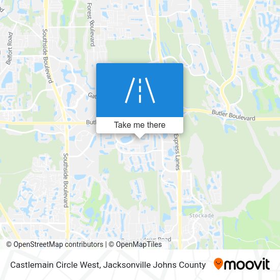 Castlemain Circle West map