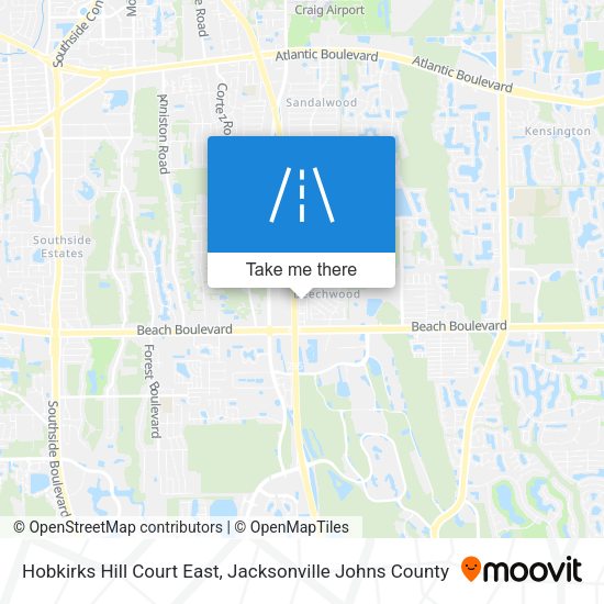 Mapa de Hobkirks Hill Court East
